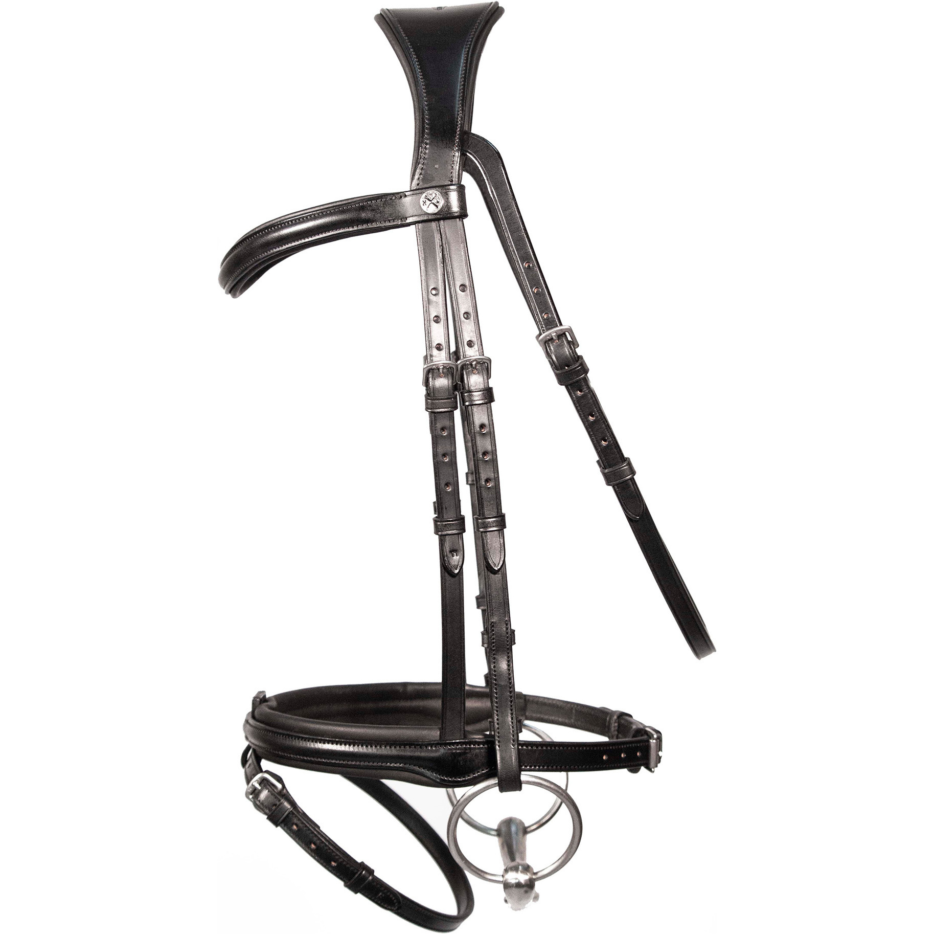 Henry James Saddlery Comfort Flash Bridle HJ-BR-02 - Black